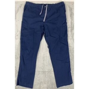 Carhartt Scrubs C54108T Men's XXL TALL Ripstop 8-Pocket Pants Uniform Navy Blue
